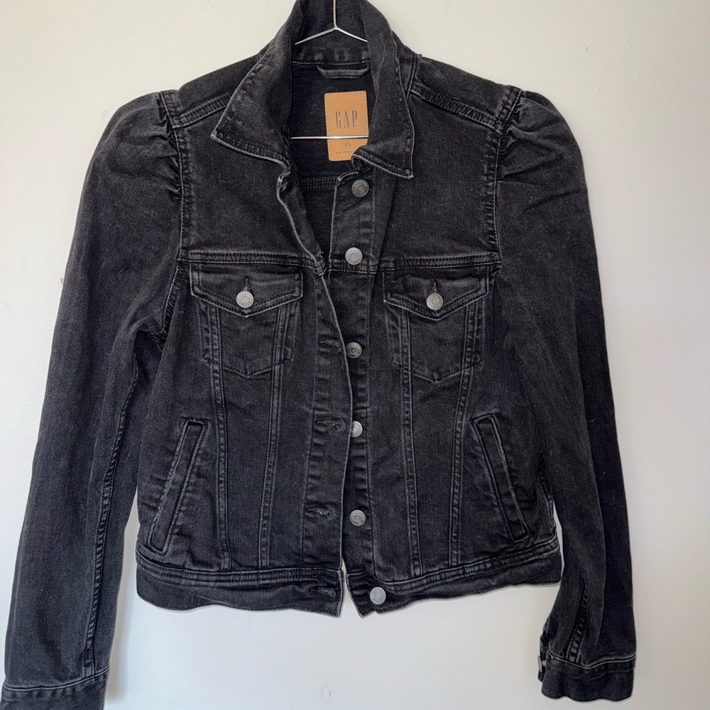 GAP Women's Dark Gray Denim Jacket